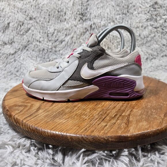 Nike Air Max Excee Youth GS Size 3Y Grey/Purple/White CD6894 003 - Picture 2 of 7
